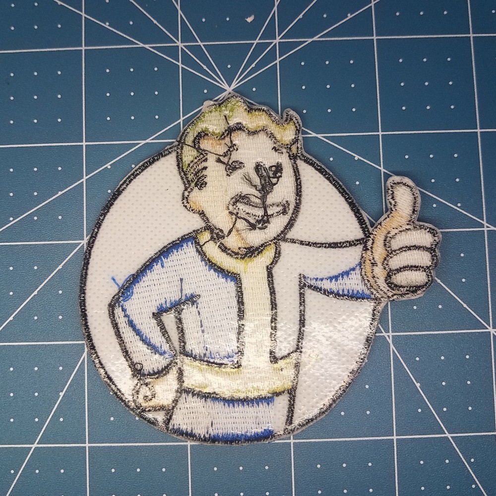 Fallout Boy Logo Patch 3 1/2 inches wide Style B
