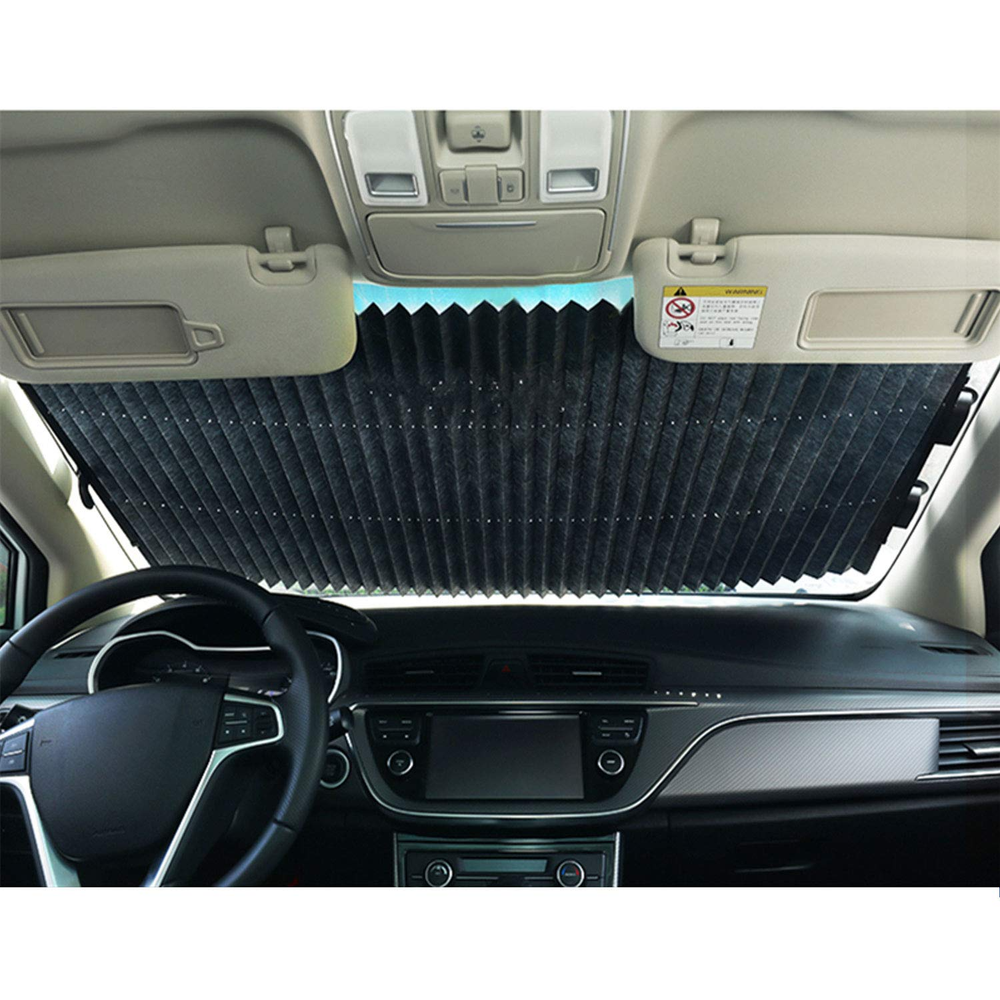 Retractable Windshield Sun Shade for Car Auto Sunshade with Suction Cups