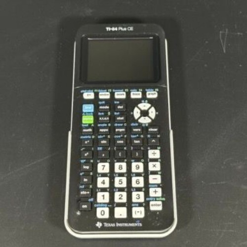 Texas Instruments TI-84 Plus CE Calculator w Cover TESTED