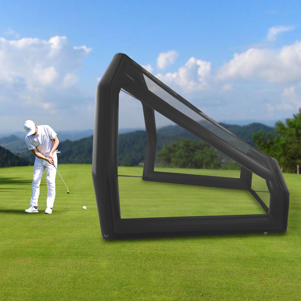Golf Practice Swing Simulator Net Cage Inflatable Golf Practice Net Cage& Blower