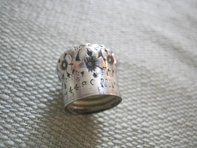 Antique Gorham Whiting Sterling Repousse Top Perfume Scent Bottle, 925 Fine