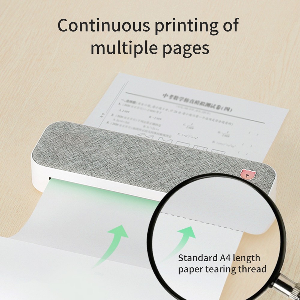 A4 Printer 200 Sheets Thermal Paper Compatible With PeriPage A40 Thermal Printer