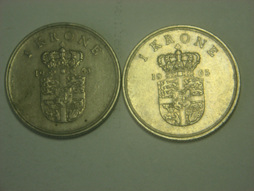 Denmark 1 Krone 1963 - 1965