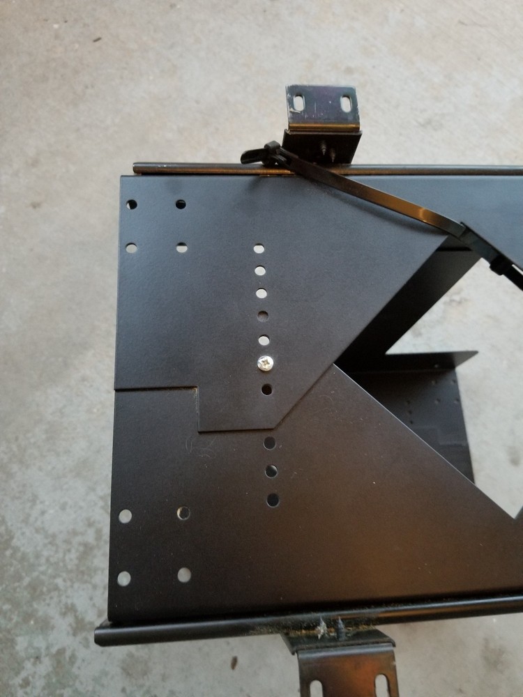 Adjustable slide-out under-desk CPU holder