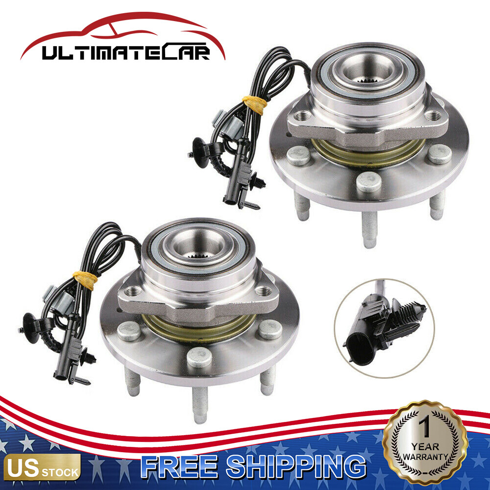 2X Front Wheel Hub Bearing For 07-14 Chevy GMC Cadillac SUV & Pickup 4x4 515096