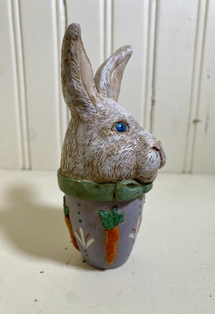 Easter Rabbit Head Candy Container