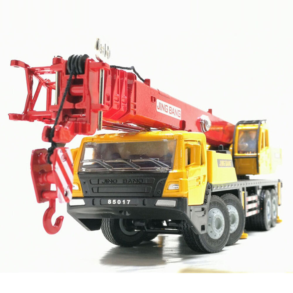 1:50 Mega Crane Truck Toy Diecast Construction Vehicle Kids Toys for Boys Red