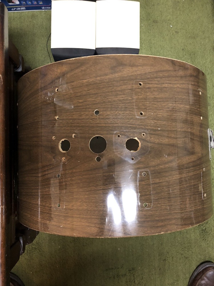 Rogers 22” Kick Drum Shell (project) -Big R ~1970 - Koa pattern