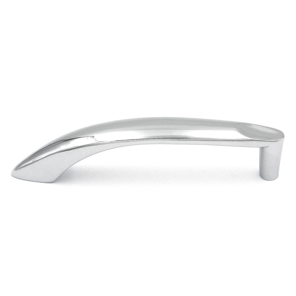 P4596-CH Chrome 3 3/4"cc Half-Arch Cabinet Handle Pull Hickory's Metropolis