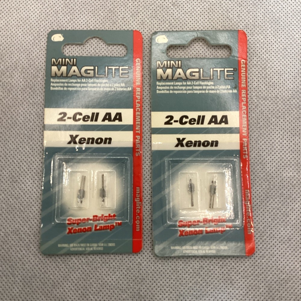 Mini MAGLite Replacement Bulbs Xenon 2-Cell AA MADE IN GERMANY