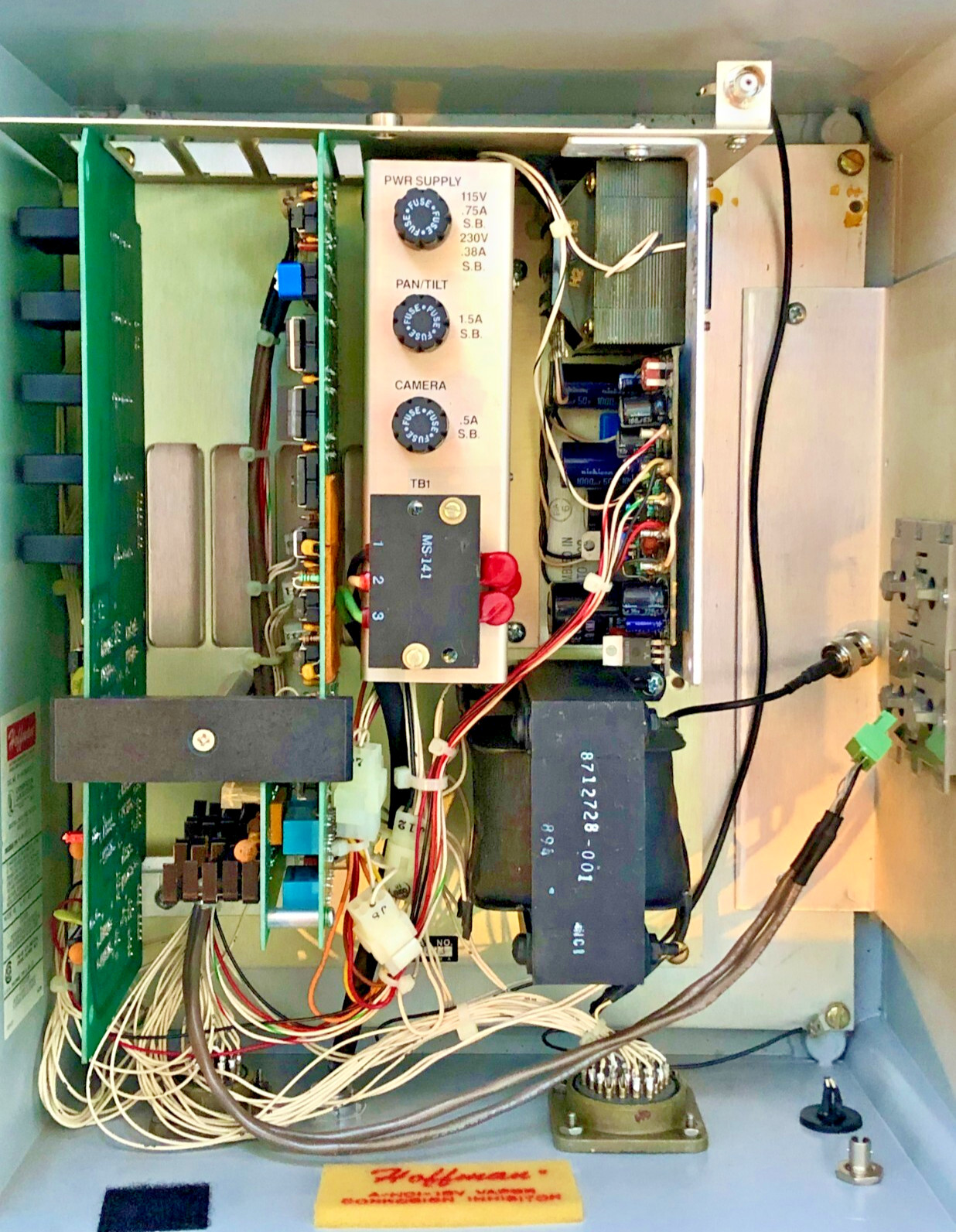 Cohu Microprocessor Camera Control Receiver Hoffman Enclosure MPC-D-146