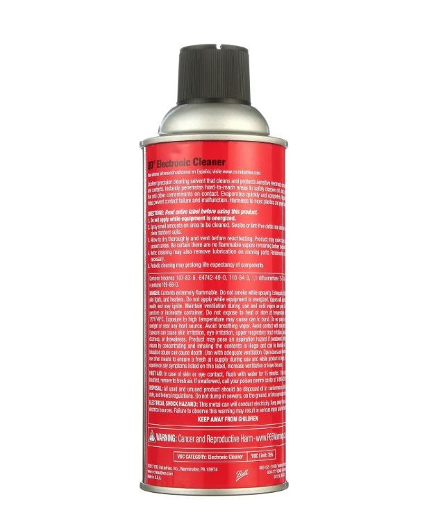 Electronic Contact Cleaner Spray Best Quick Drying Fix CRC QD Corrosion Debris11