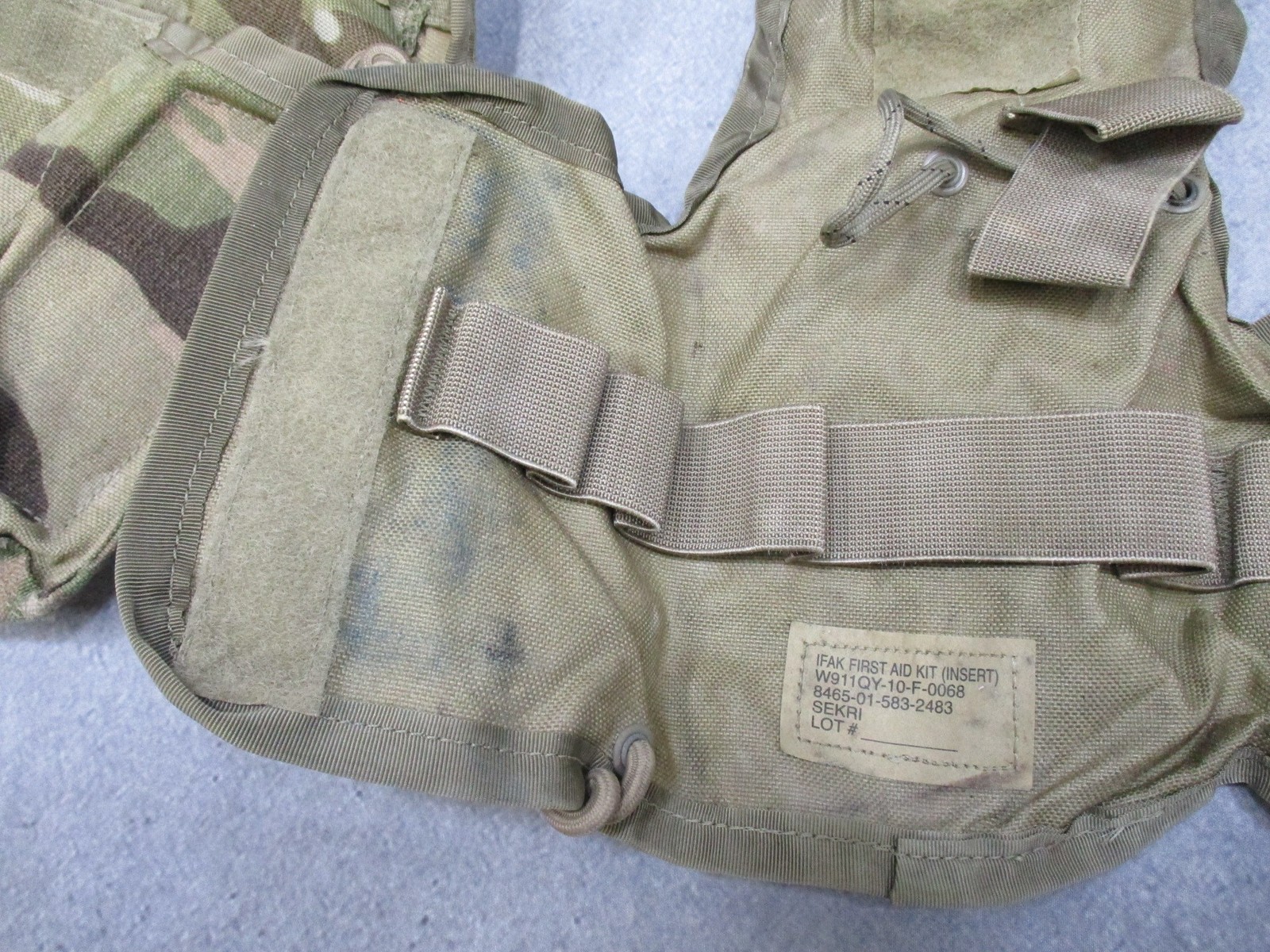 USGI Multicam IFAK Pouch w/ Expired Medical Contents Military First Aid Kit