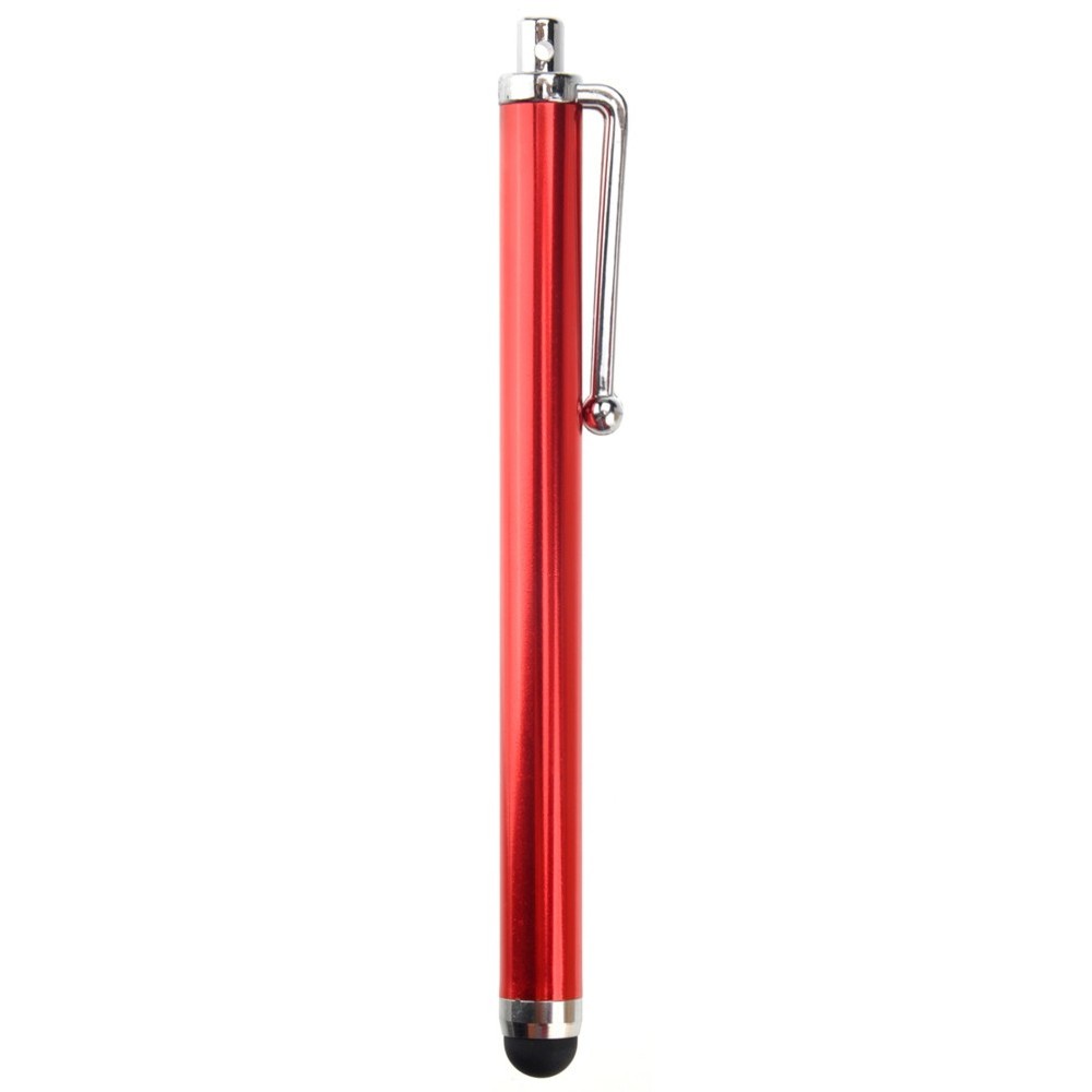 Universal Stylus Pen for Touch Screens Red 2 with Rubberized Tip