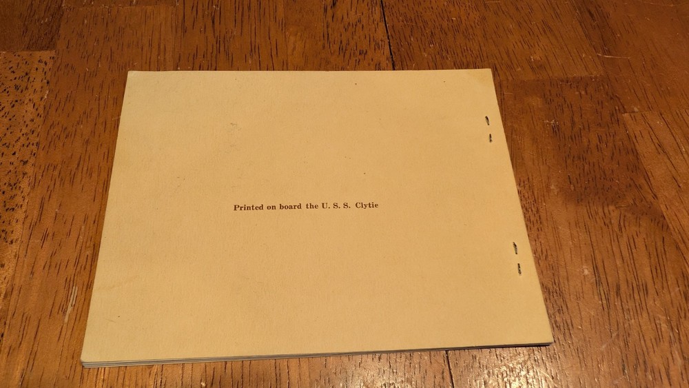 Rare Shellback Initiation U.S.S. Clytie March 1945