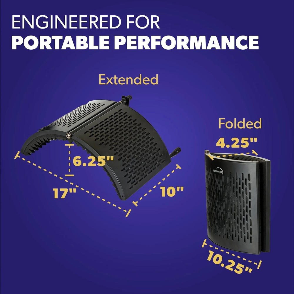 PRO Isolation Shield - Microphone Reflection Filter for Recording - Mic Studi