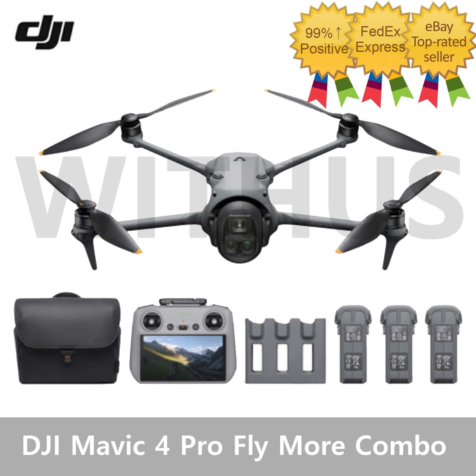 DJI Mavic 4 Pro Fly More Combo (DJI RC 2) Camera Drone (3 Batteries)_