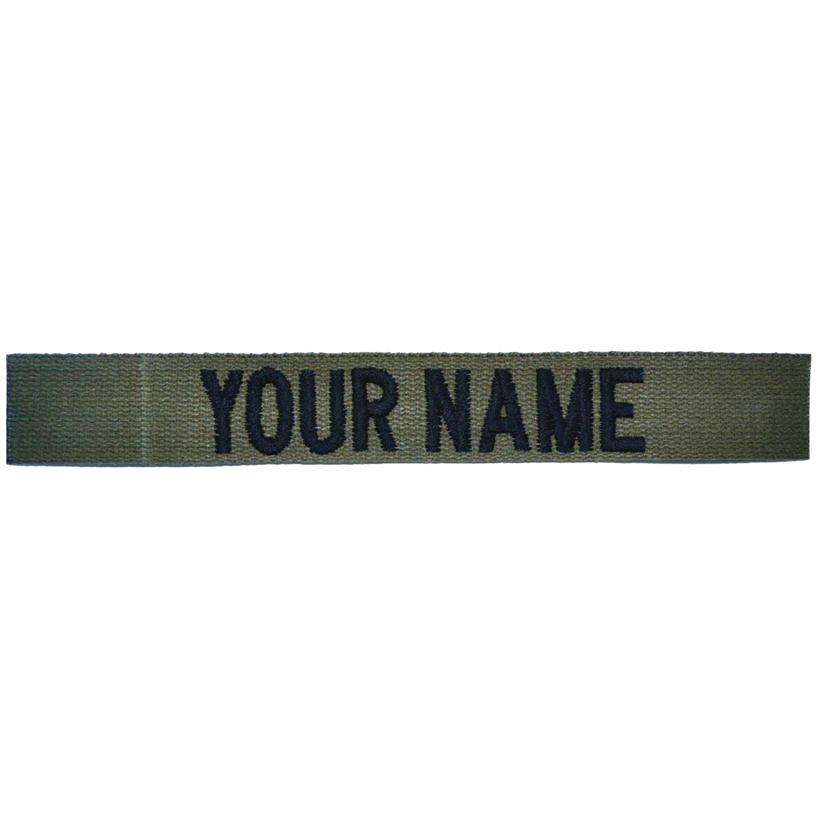 Custom Nylon/Cotton Webbing Name Tape - Olive Drab