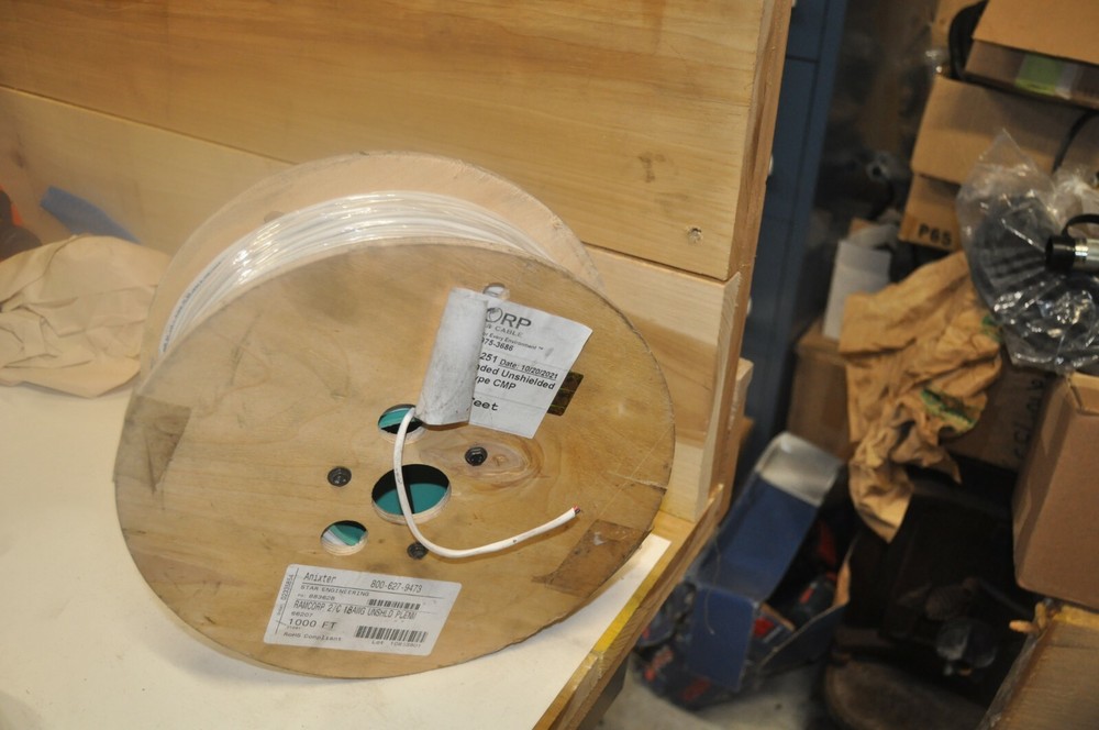 RAMCORP 18/2C  21251 Plenum Stranded UNShielded Security/Alarm Cable CMP 1000ft