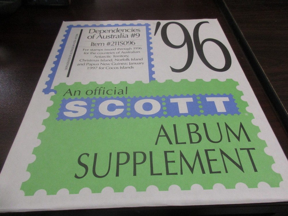 "SCOTT" Dependencies of Australia #9,  ALBUM  SUPPLEMENT  W/FREE SHIPPING!!