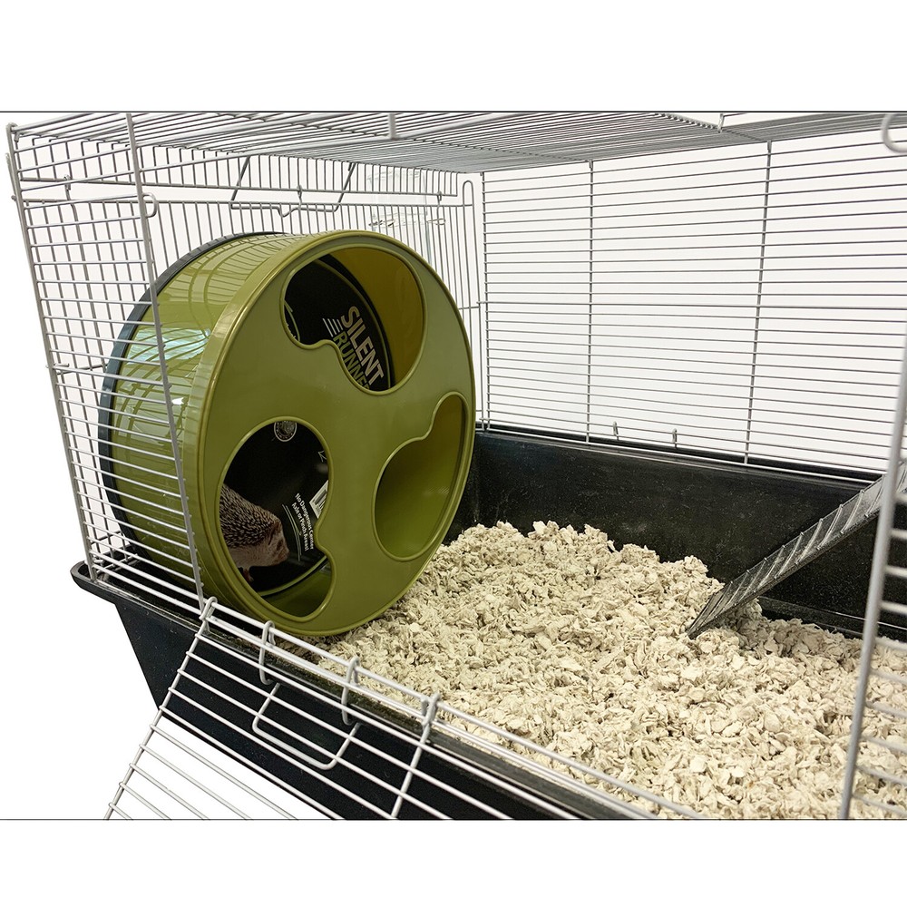 Silent Runner Wheel 12" WIDE + Autoclean Track + Cage Attachment - Package Set