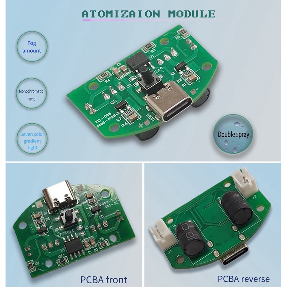 Dual USB Humidifier Atomizer Module Dual Control Board Dual8945