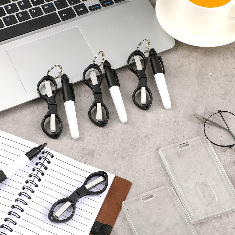 Geyee 15 Pcs Badge Scissors for Nurses Mini Set Gift Assorted Color