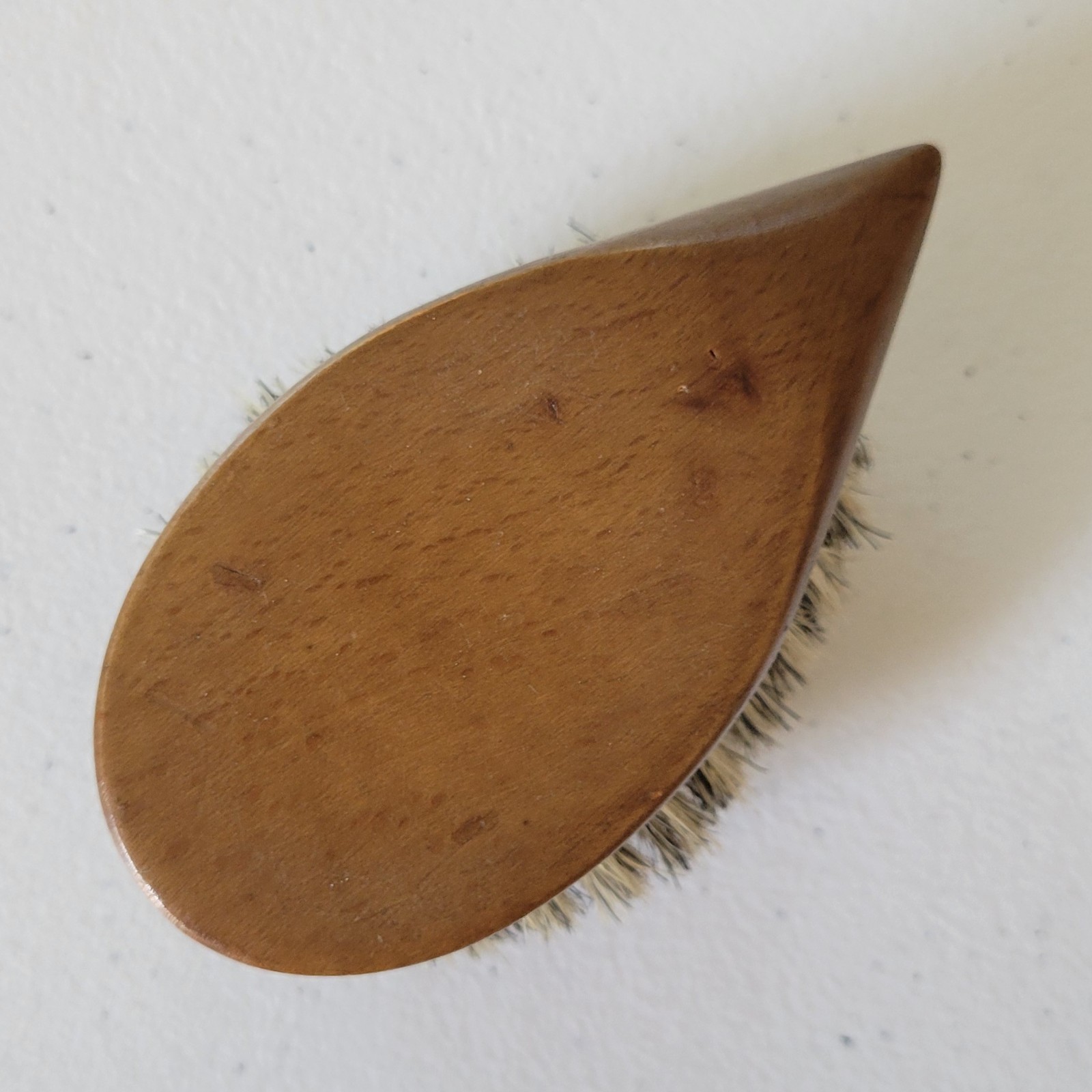 Vintage 60s Danish Teak Hedgehog Clothes Tabletop Crumb Brush MCM Shoe Cleaner