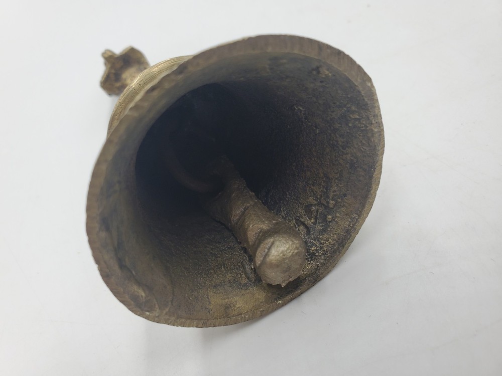 Old Brass Lord Hanuman Figurine Handcrafted Solid Temple Bell