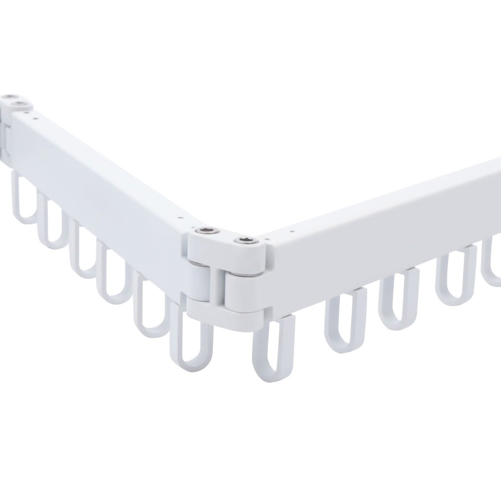 Laundry Clothes Storage Drying Rack Retractable Tri-Folding Hanger Wall-mounted