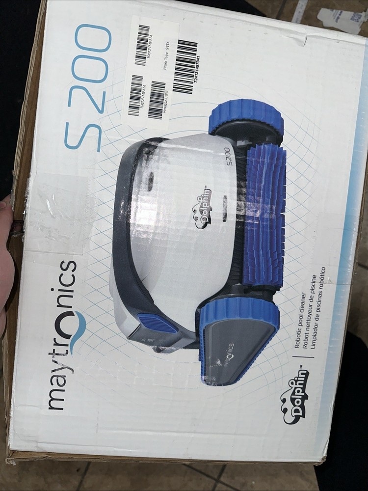 Maytronics Dolphin S200 Robotic Pool Cleaner 88886202 Untested