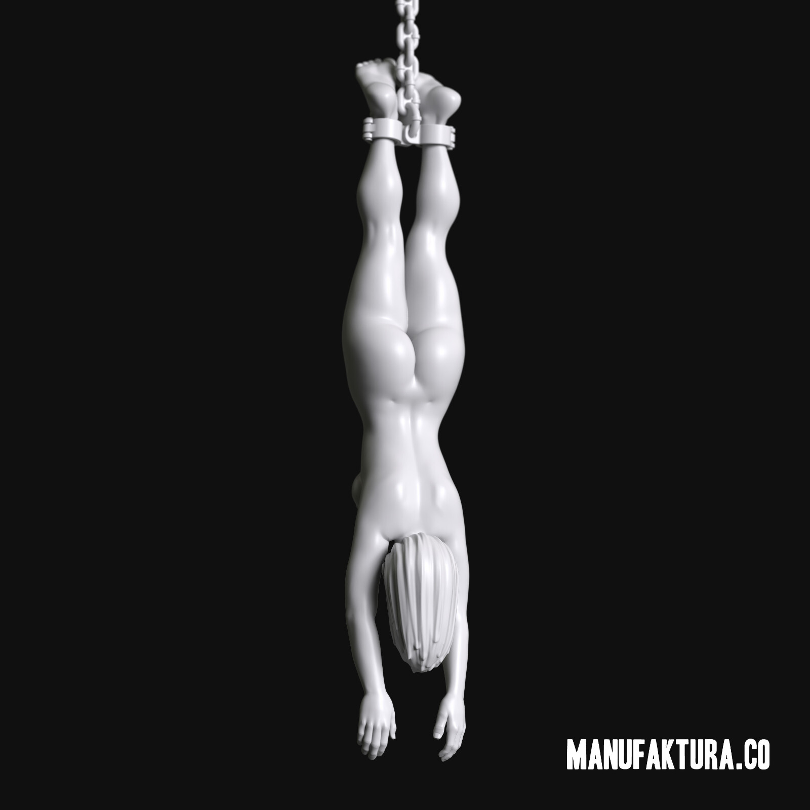 Hanging Prisoner Girl 152 - 28mm Scale Resin Miniature by Manufaktura Miniatures