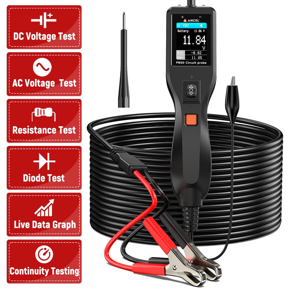 Auto Power Probe Multimeter Short/Open Circuit Finder Electrical System Tester