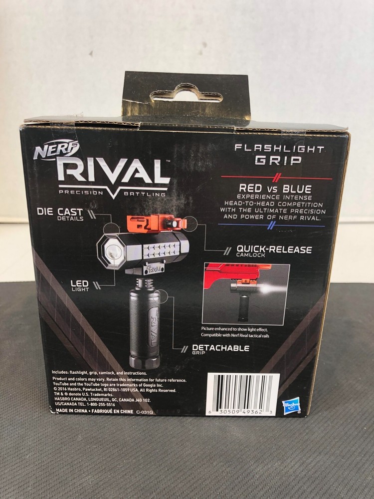 Nerf Gun Rival Tactical Flashlight Grip B8232 Brand New