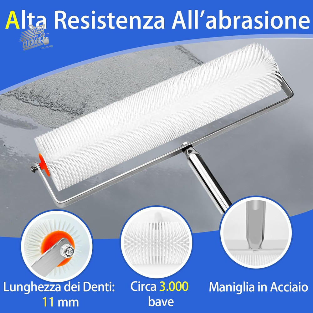 Self Leveling Floor Tool Kit, 11mm Bubble Roller, Shoes C