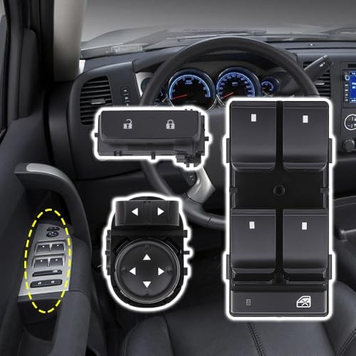 Power Window Control Switch Button & Door Lock & Mirror Switch Front Driver