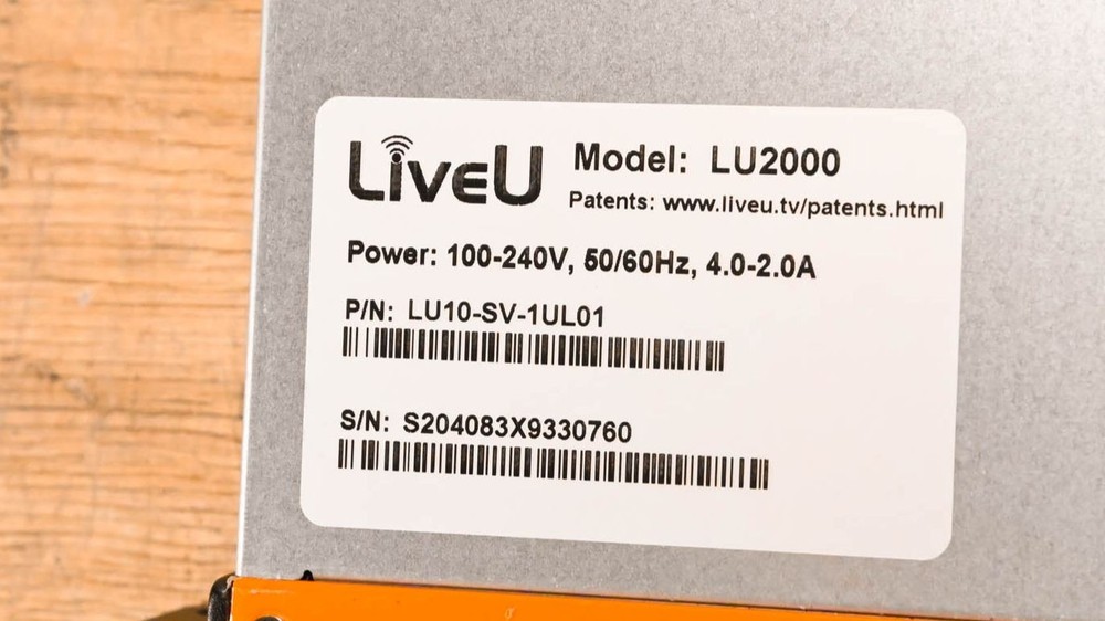 LiveU LU2000 Dual HD Output Decoder Server CG01T45