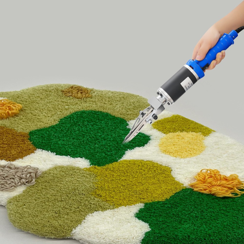 110V Electric Carving Scissors, Variable Speed Tufting Trimmer for Carpet & Rug