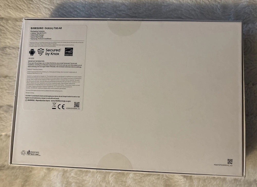 Samsung Galaxy Tab A8 EMPTY BOX ONLY