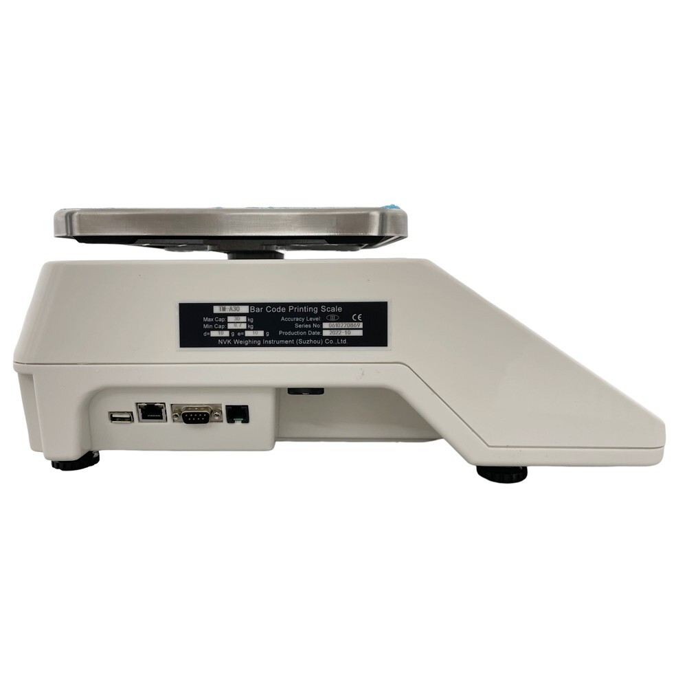 30kg Supermarket Computing Scale Barcode Thermal Printer 5 Window Digital Price