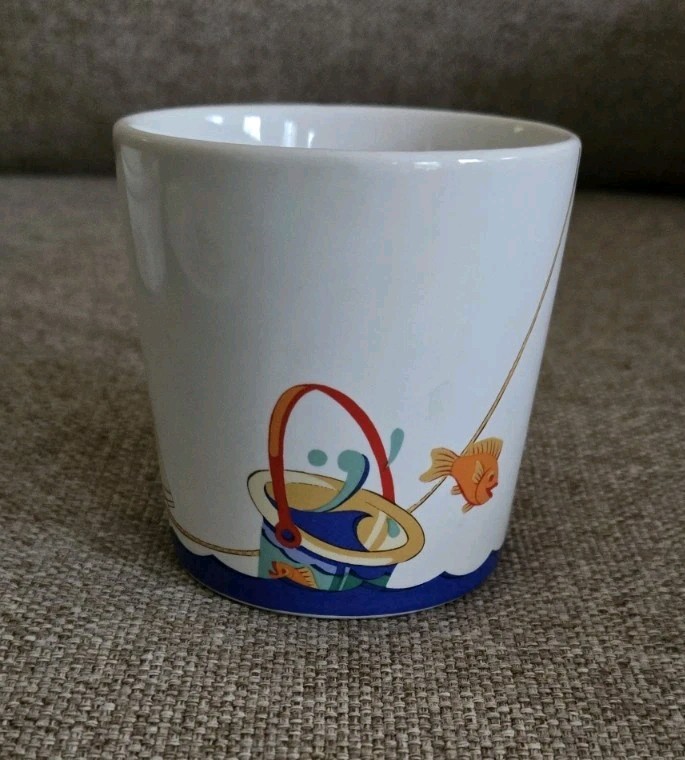 TIFFANY & CO Child's 3 Piece Porcelain Ceramic Dish Set-Seashore-Retired-EUC