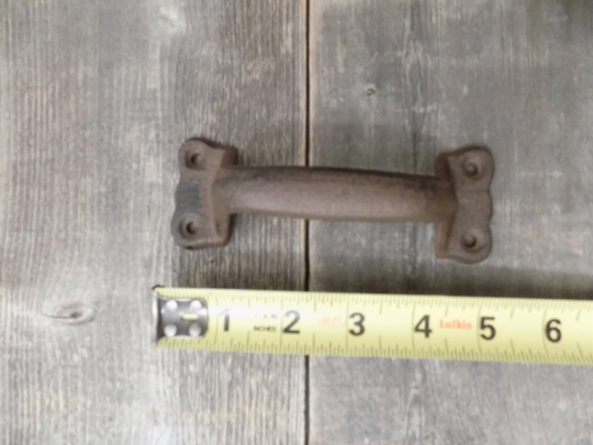 20 CAST IRON HANDLES RUSTIC DRAWER PULLS 5 1/2" TABLE TRAY CABINET WINDOW CRAFT