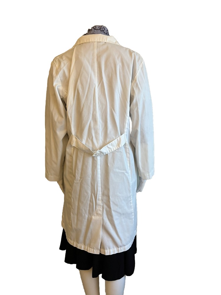 Women’s White Lab Coat Size 10 Button