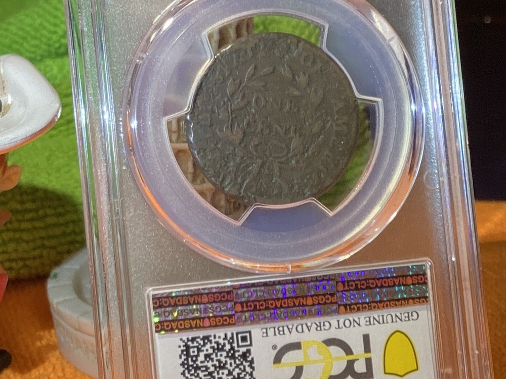 1802 Draped Bust Large Cent, PCGS Certified G Details, Environmental Damage