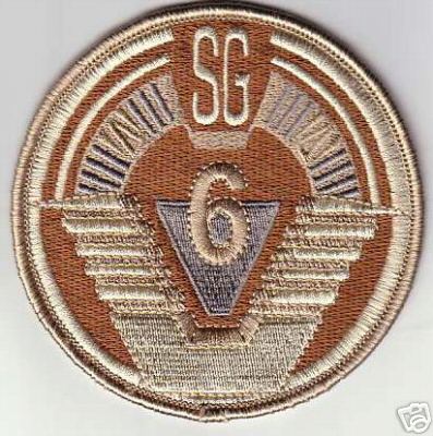 STARGATE SG-6 DESERT PATCH - SG6dc