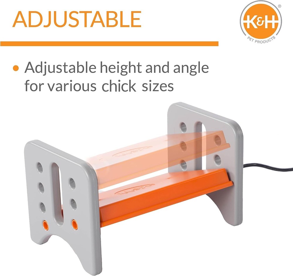 Large Chicken Brooder Heater - Adjustable Height, Safety Approved for 30 Chicks