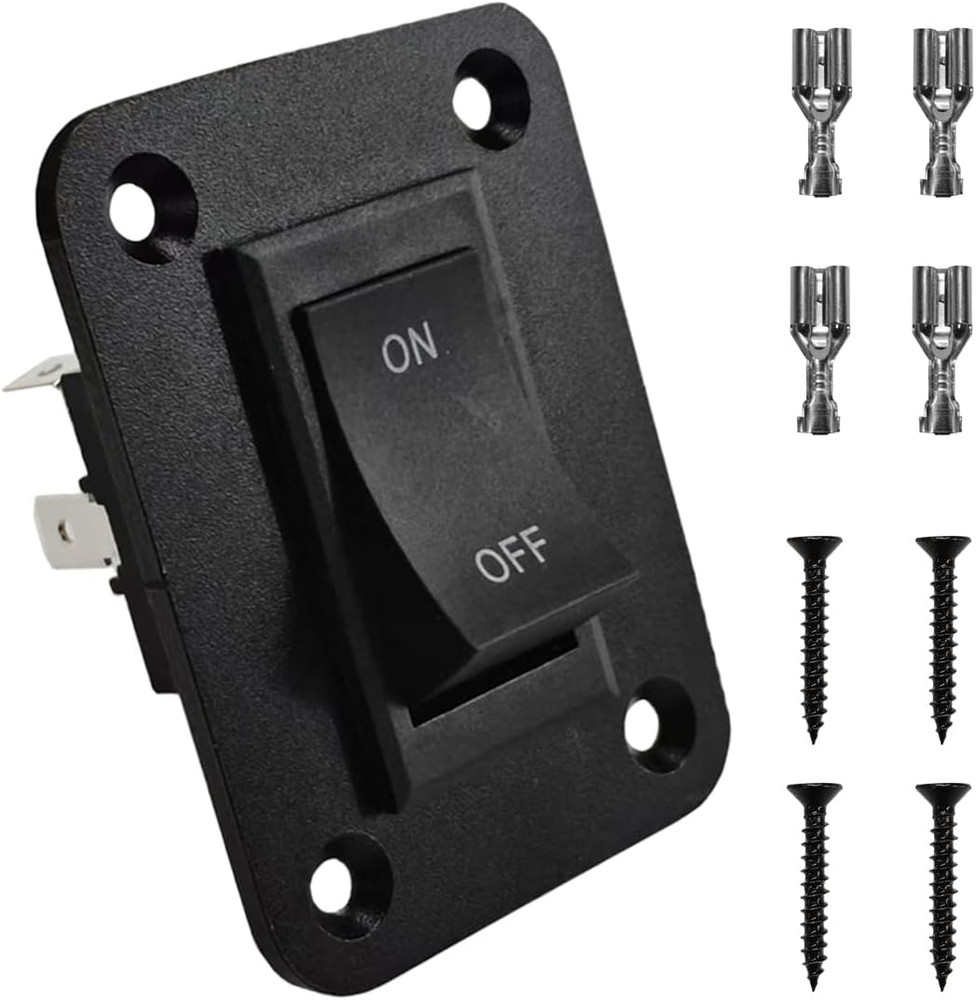 4 Pin Rocker Switch, 12V 20A DPST On-Off Switch Panel, Momentary Toggle Switch w