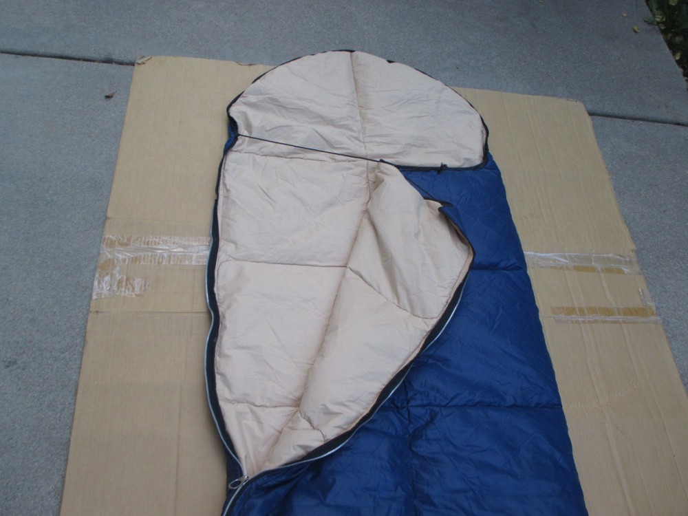 Blue Down Sleeping Bag