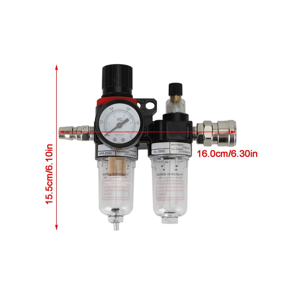 AFC2000 Air Compressor Filter Tool Reduce Valve Regulator Oil Water Separator.