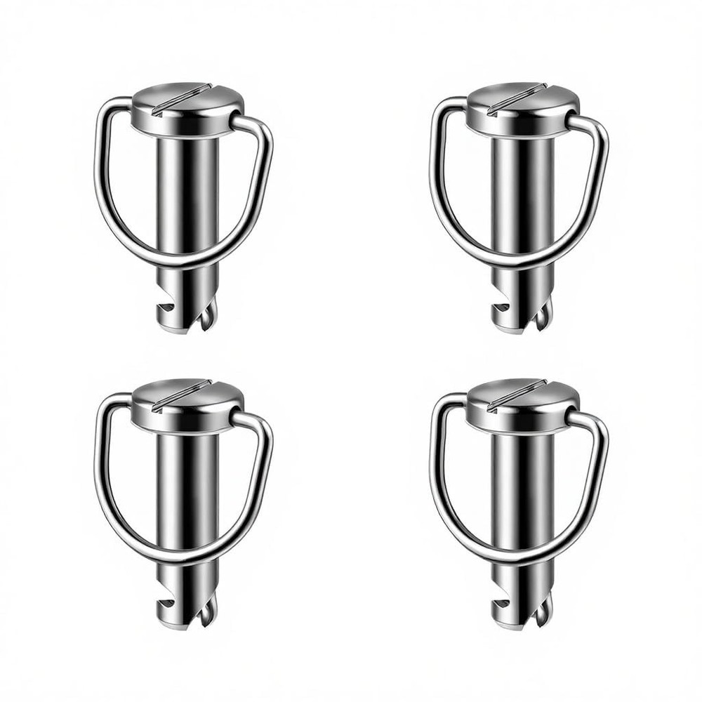 XYZMT 4 Pack Quick Release Hard Saddlebag Mounting Pins 1.19", silver